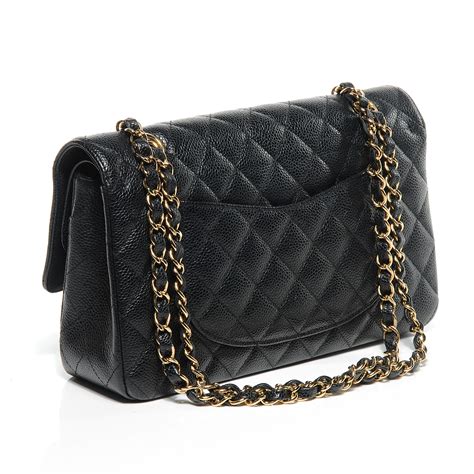 chanel caviar purse|CHANEL Caviar Quilted Medium Double Flap Black.